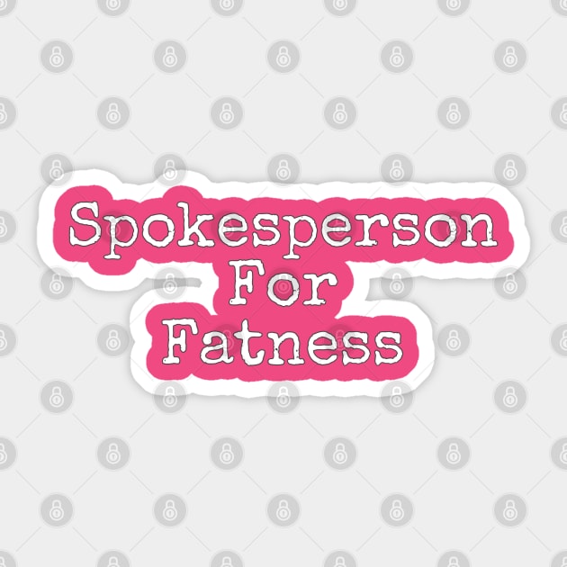 Spokesperson Sticker by Lilith Fury